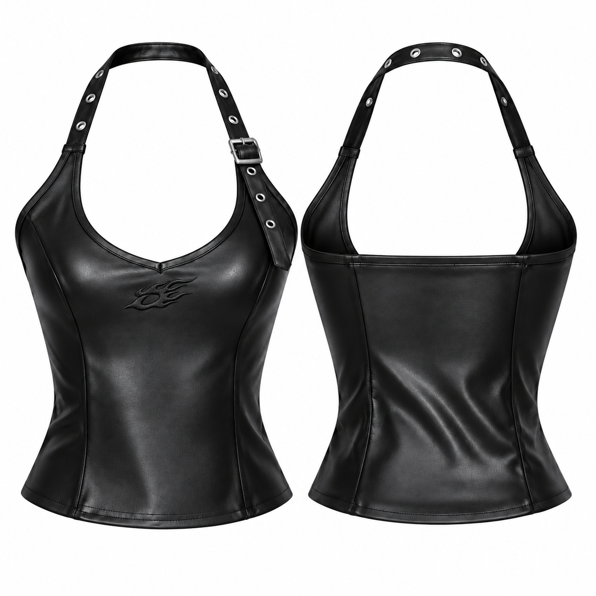 Buckle Strap Crop Tank Top